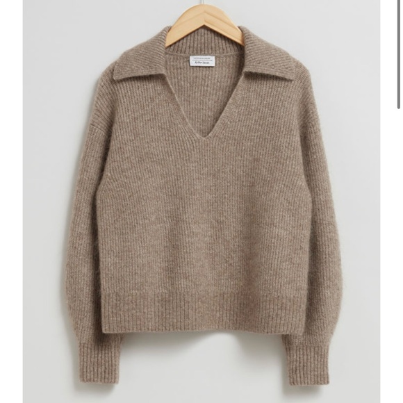 & Other Stories Sweaters - Mohair V-Neck Sweater